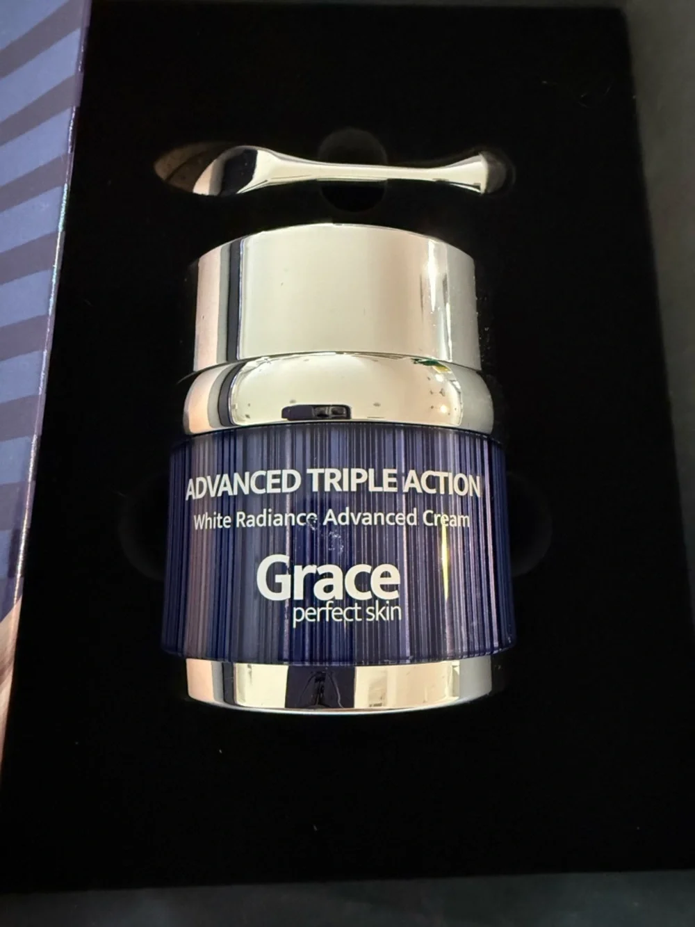 Grace‎ Advanced Triple Action White Radiance Cream - Blue and Silver